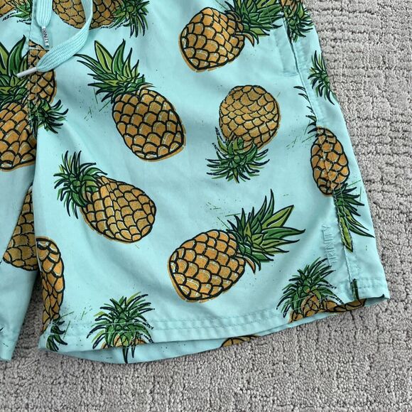 Trinity Collective Swim Shorts Mens Medium Mesh Lined Pineapple Graphic* - Picture 3 of 12